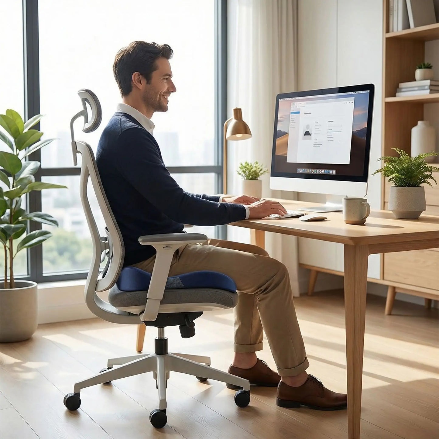 coussin-ergonomique-MEmoire-de-Forme-pour-bureau