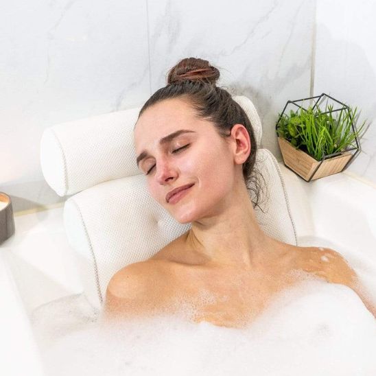 oreiller-ergonomique-cervical-coussin-baignoire-doux