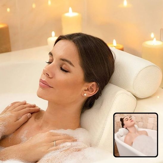 oreiller ergonomique cervical/coussin baignoire - Mon Bonheur