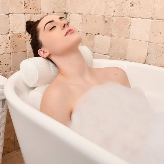 oreiller ergonomique cervical/coussin baignoire - Mon Bonheur