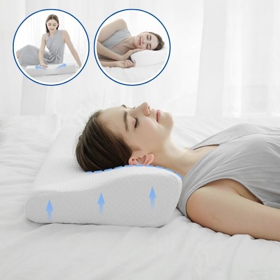 oreiller ergonomique - en mousse à mémoire de forme - Mon Bonheur