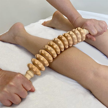 Rouleau-de-massage-en-bois-durable